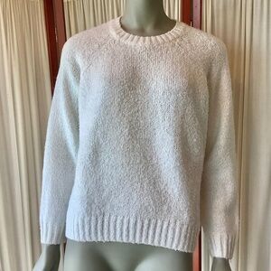 Old Navy Womens White Sweater Crew Neck Pullover Size Medium